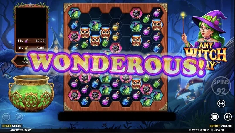 Any Witch Way – storvinst i Free Games med multiplikatorer